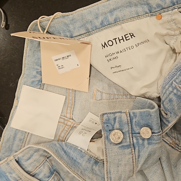 💕MOTHER SUPERIOR💕 High Waisted Spinner Skimp Jeans ~ Pre-Party 28 NWT - Picture 17 of 17
